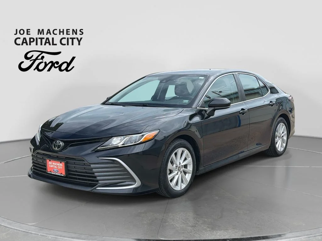 Used 2021 Midnight Black Metallic Toyota LE image 9