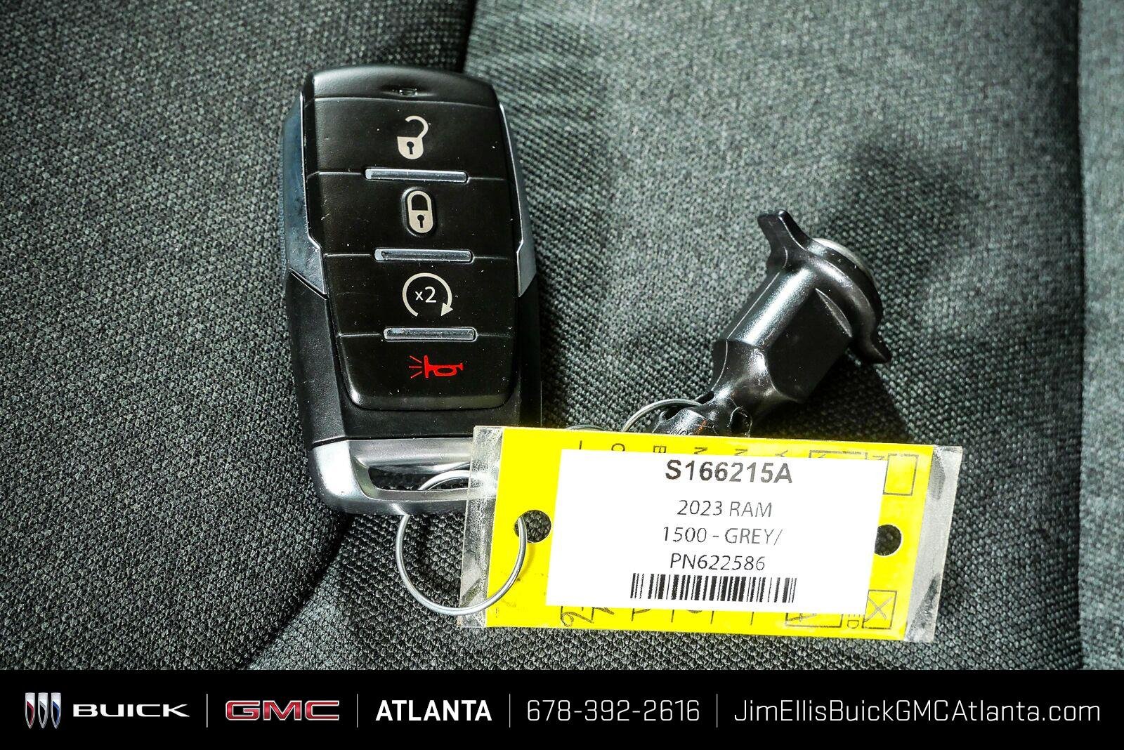 Used 2023 Granite Crystal Metallic Clearcoat Ram Big Horn image 36