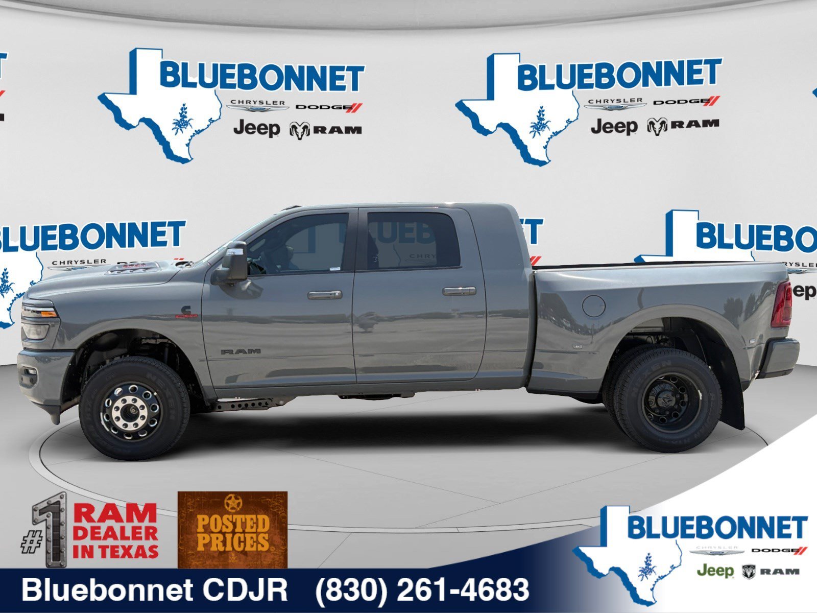 New 2026 Ceramic Gray Clear-Coat Exterior Paint RAM Laramie image 8