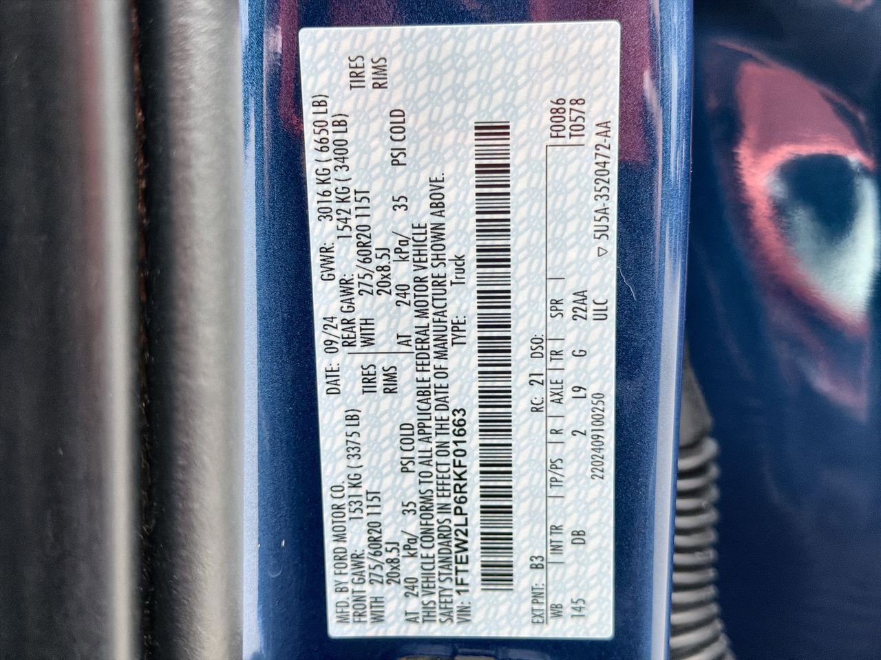 Used 2024 Blue Ford STX image 29