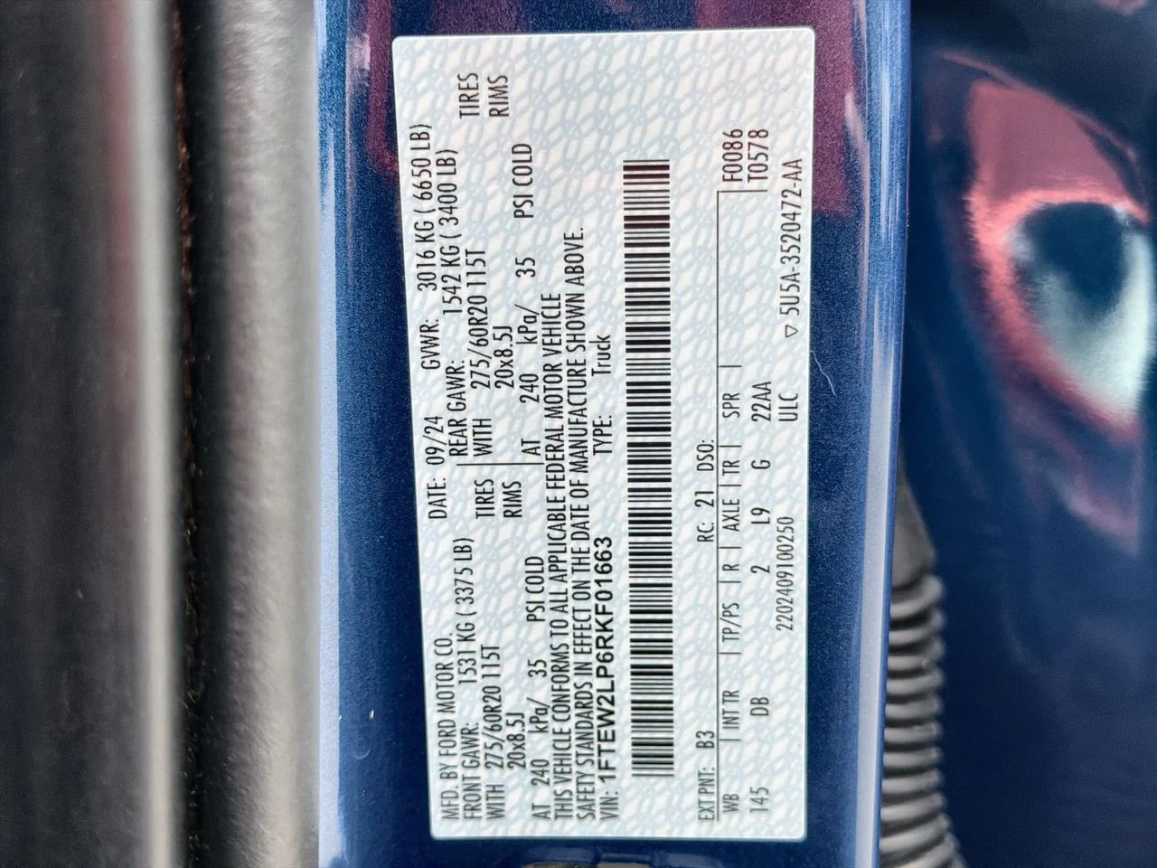 Used 2024 Blue Ford STX image 29