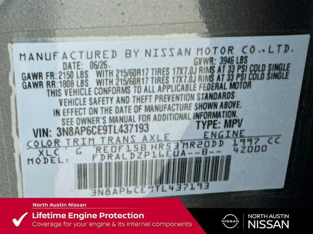New 2026 Gray Nissan SV image 38
