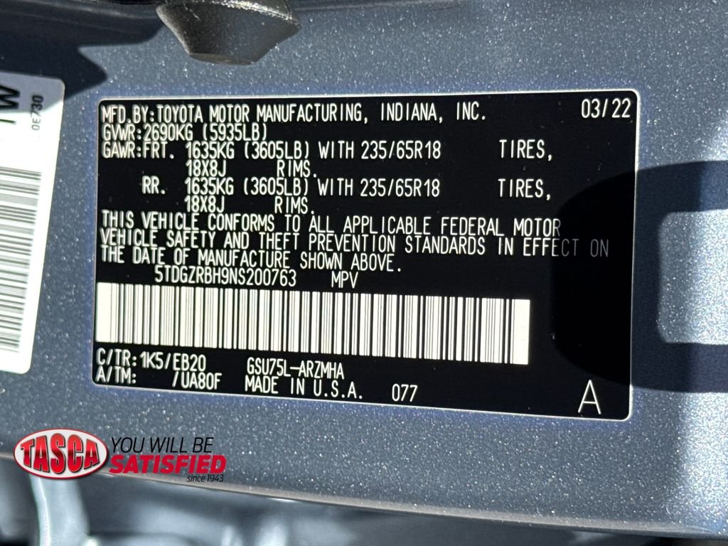 Used 2022 Gray Toyota XLE image 49