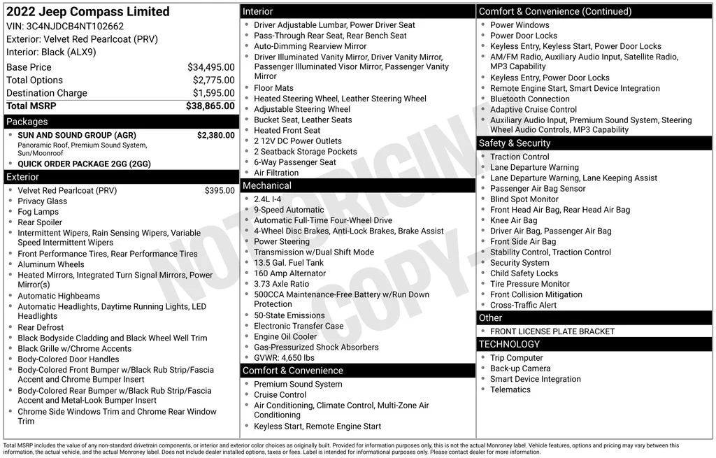 Used 2022 Red Jeep Limited image 17