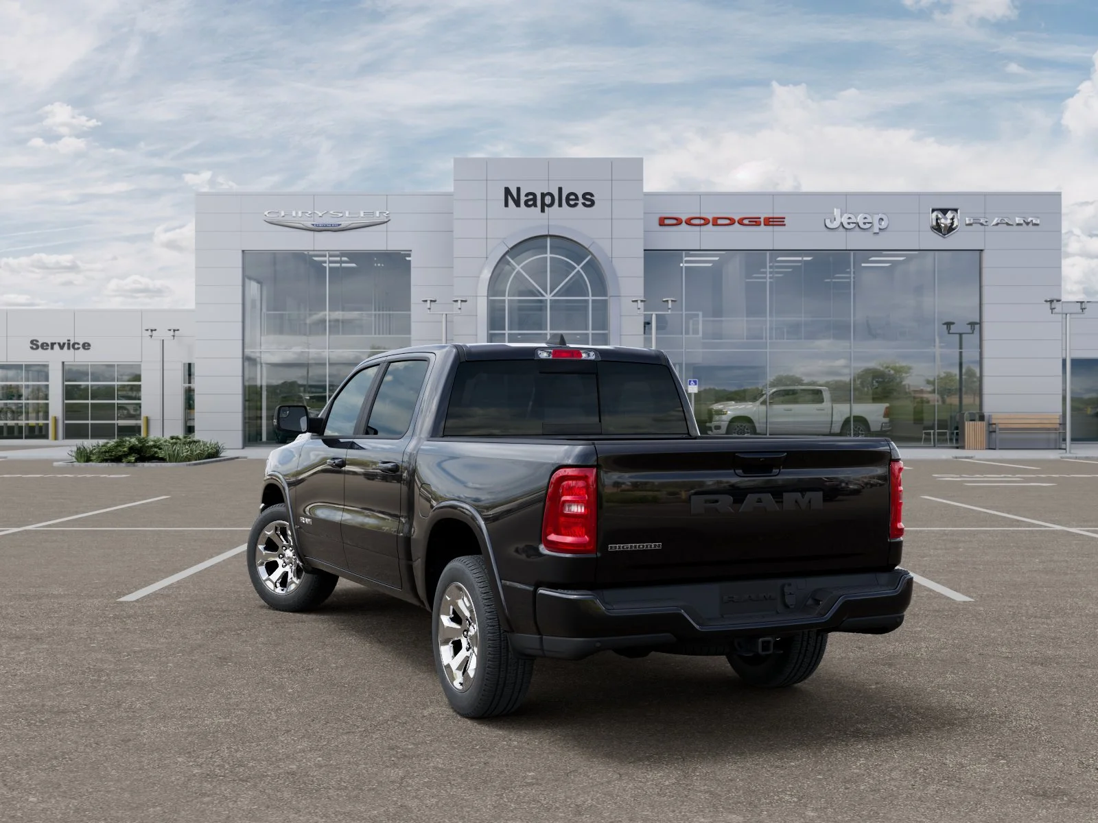 New 2026 Diamond Black Crystal Pearl-Coat Exterior Paint RAM Big Horn image 29