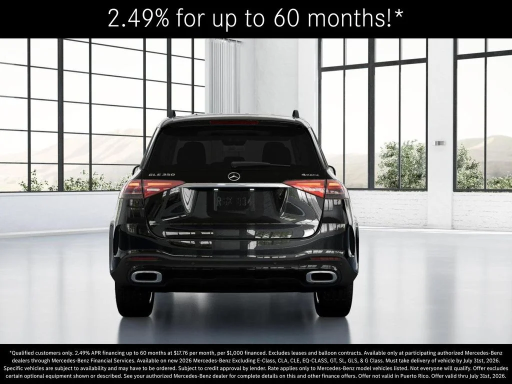 New 2026 Obsidian Black Metallic Mercedes-Benz GLE 350 image 25