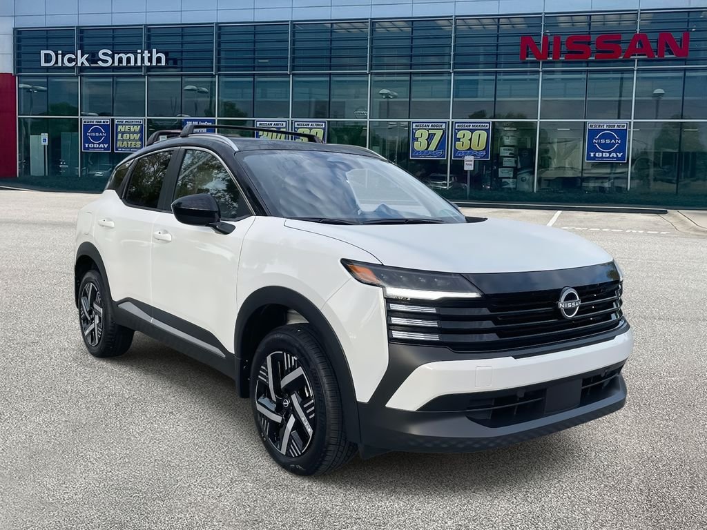 New 2026 Aspen White TriCoat / Super Black Two-tone Nissan SV image 1