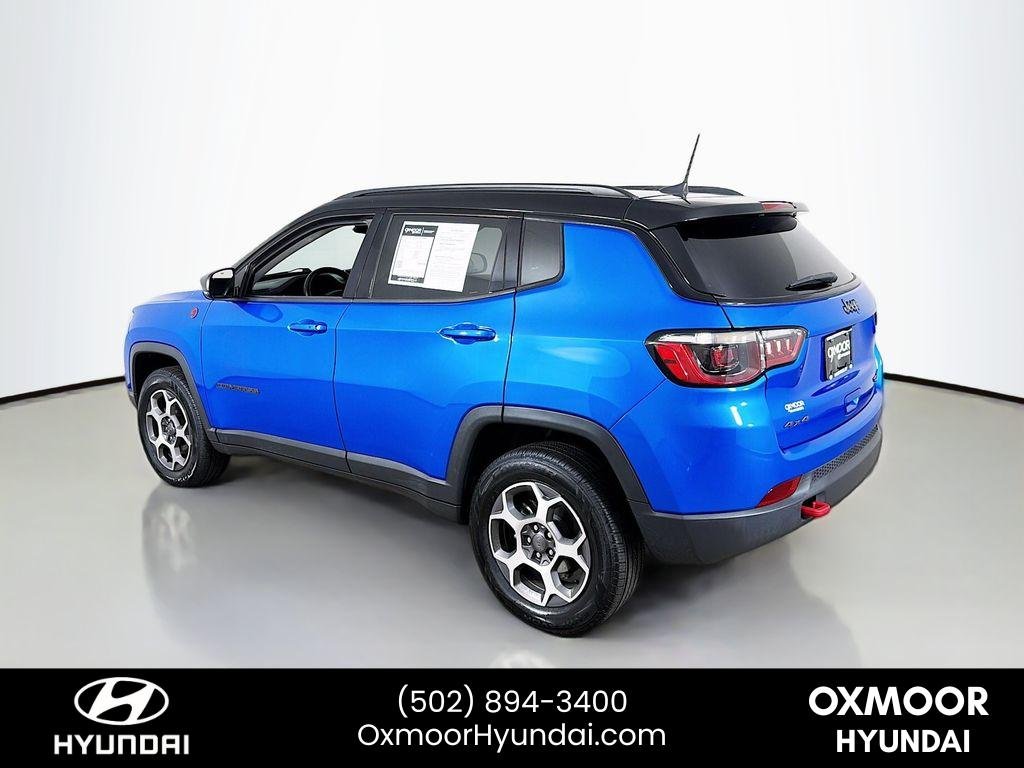 Used 2022 Laser Blue Pearlcoat Jeep Trailhawk image 5