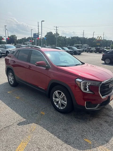 Certified Used 2022 Red GMC SLE image 2