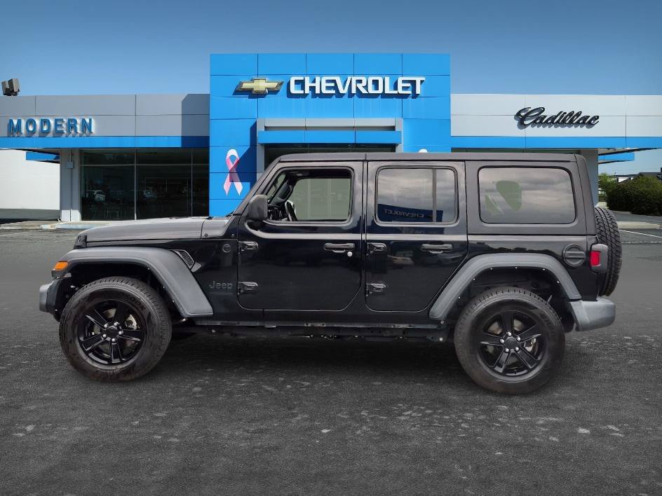 Used 2021 Black Clearcoat Jeep Unlimited Sport Altitude image 2