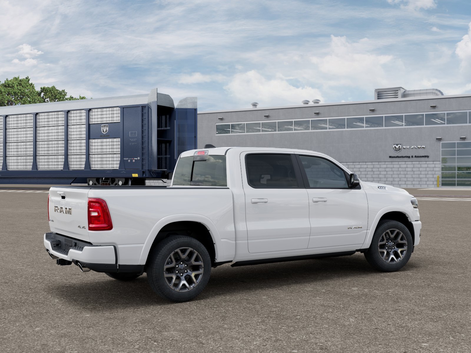 New 2027 Bright White Clear-Coat Exterior Paint RAM LARAMIE image 2