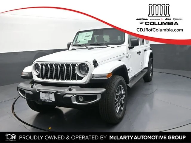 New 2026 Bright White Clear-Coat Exterior Paint Jeep Sahara image 1