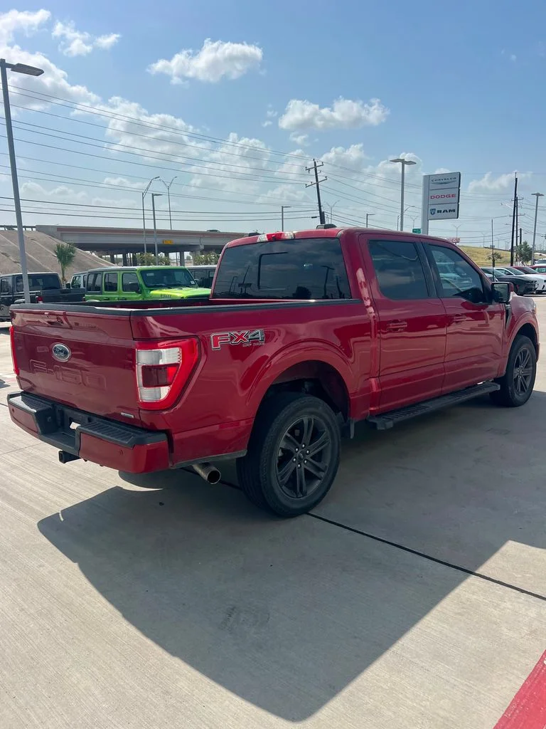 Used 2022 Red Ford Lariat image 2