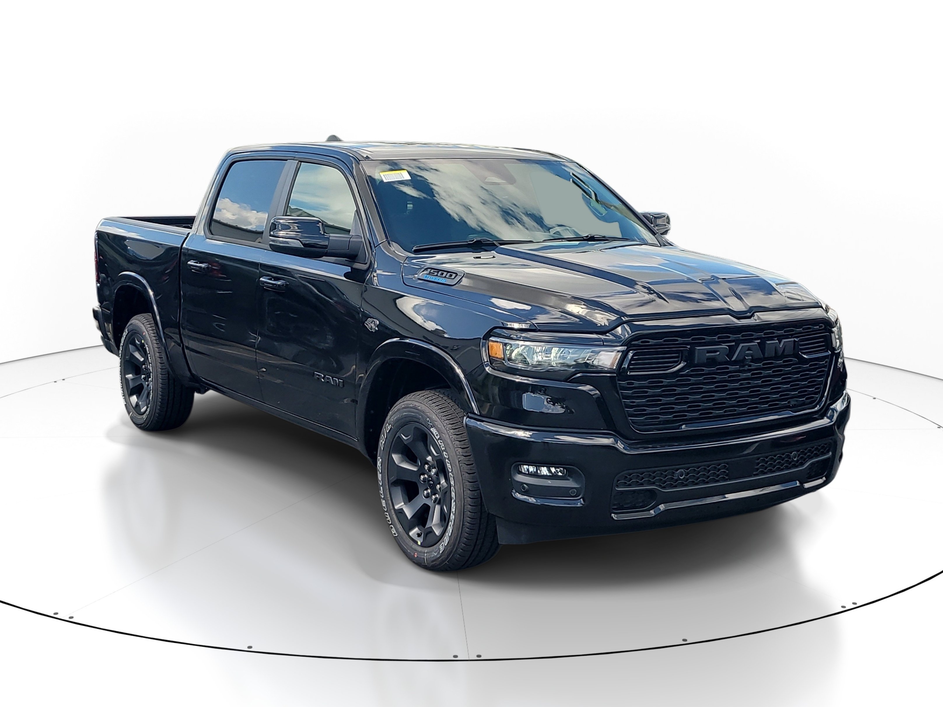 New 2027 Diamond Black Crystal Pearl-Coat Exterior Paint RAM Big Horn image 1