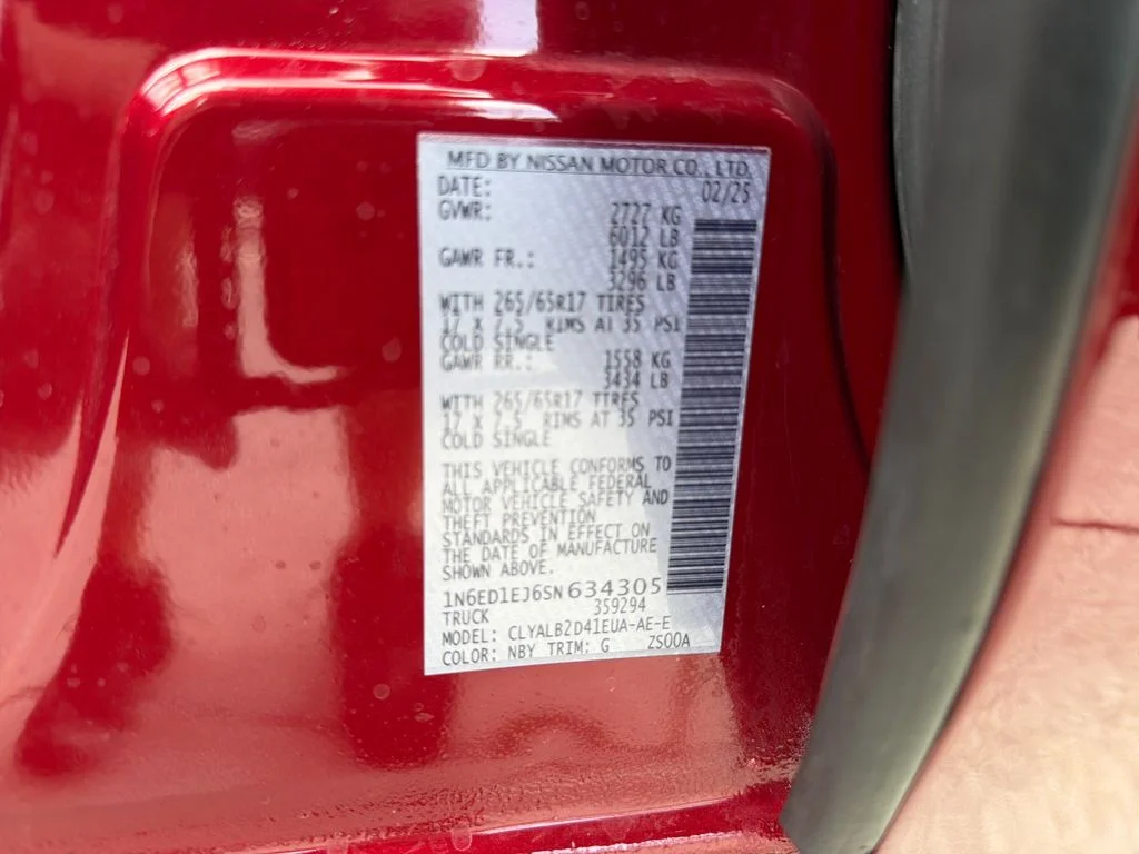 Certified Used 2025 Red Nissan SV image 31