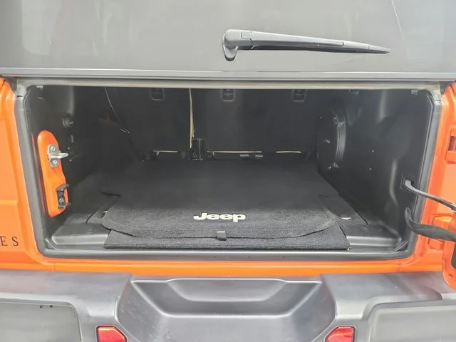 Used 2018 Orange Jeep Unlimited Sahara image 48