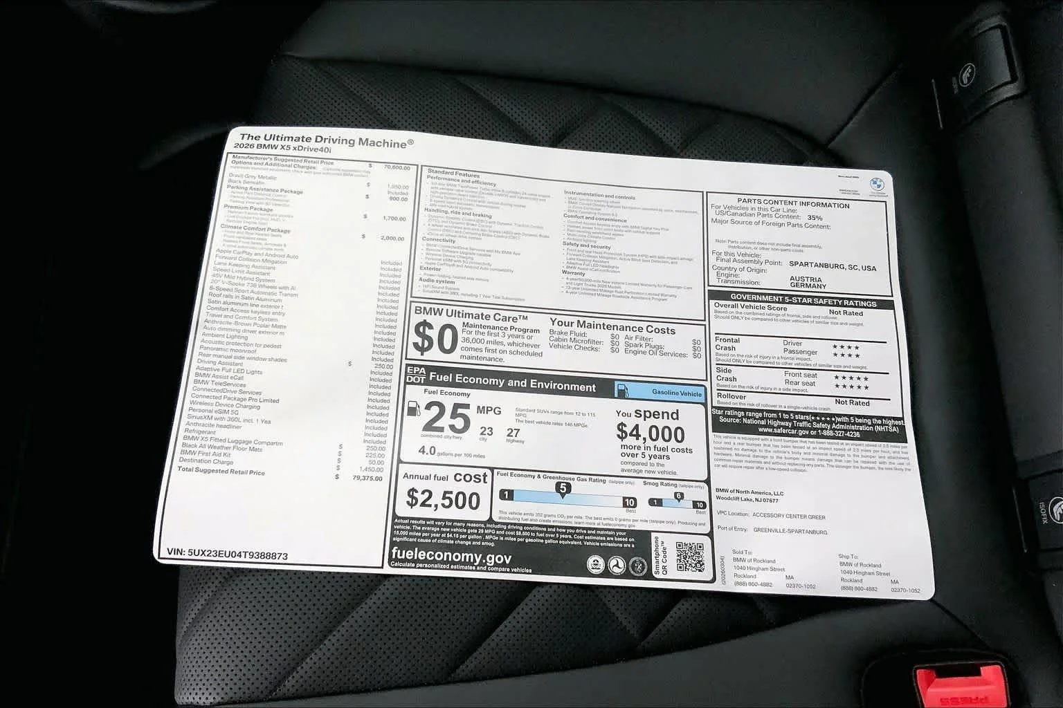 2026 BMW X5 40i - Photo 19
