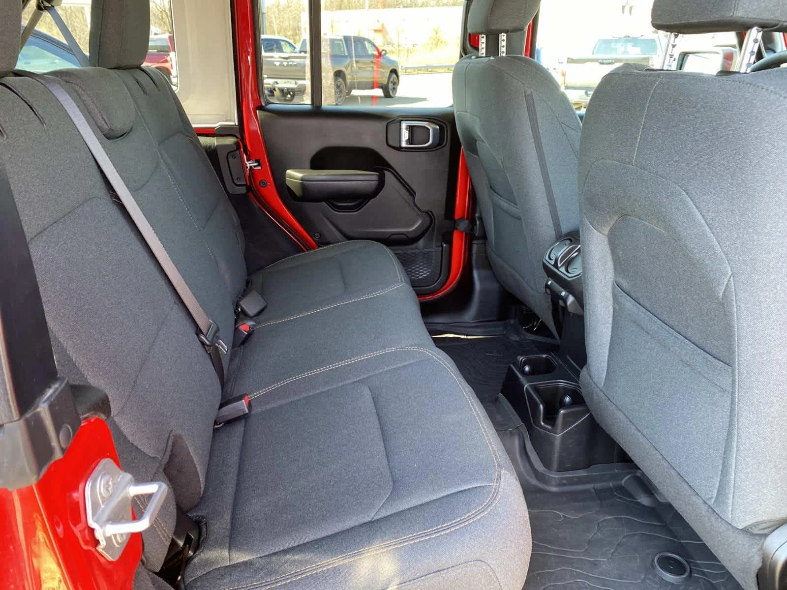 Used 2025 Firecracker Red Clearcoat Jeep Sport S image 25
