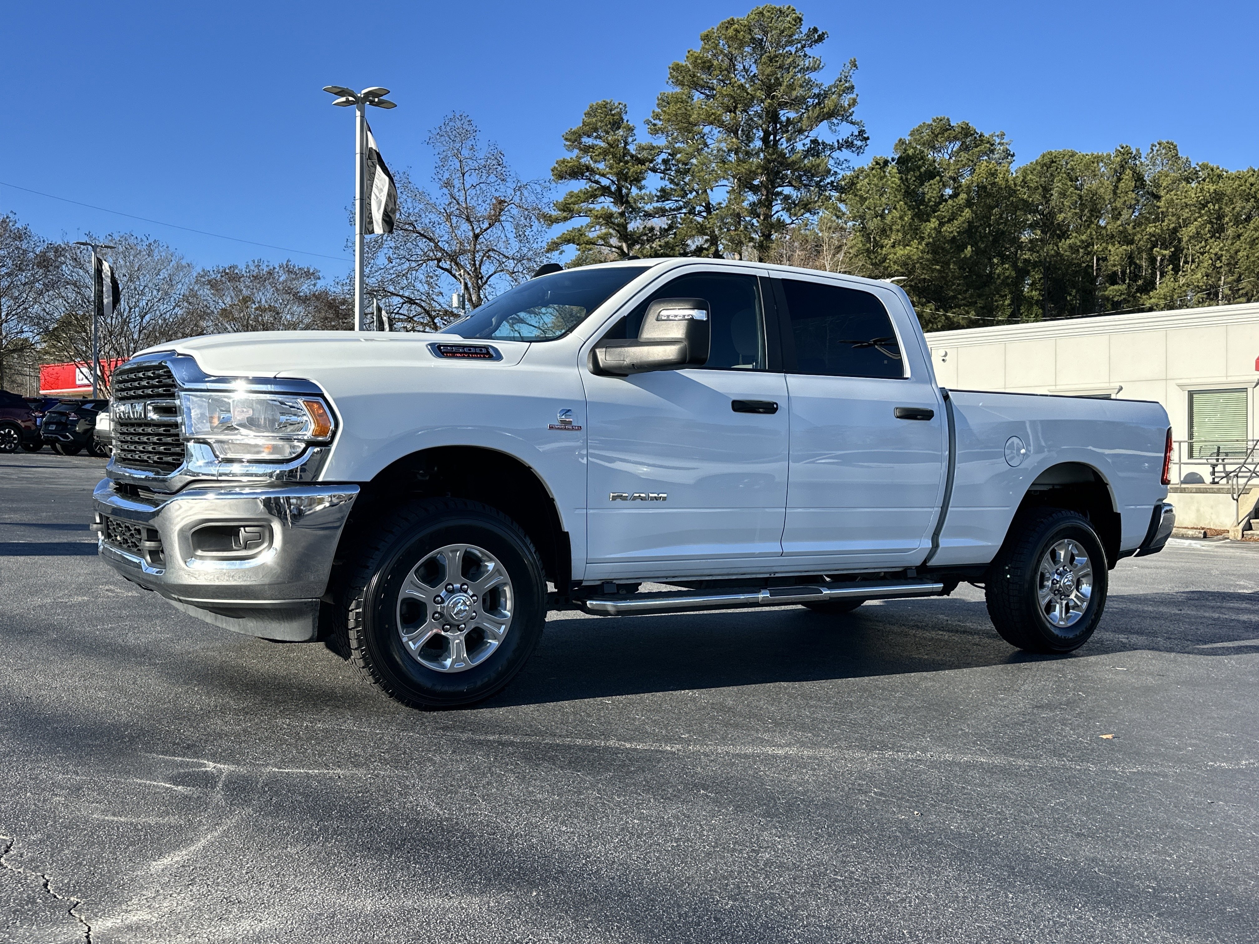 Used 2024 Bright White Clearcoat Ram Big Horn image 4