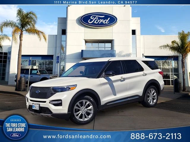 Certified Used 2021 Star White Ford Limited image 1