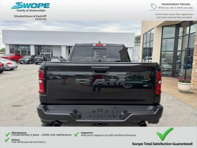 New 2026 Diamond Black Crystal Pearl-Coat Exterior Paint RAM TRADESMAN image 4