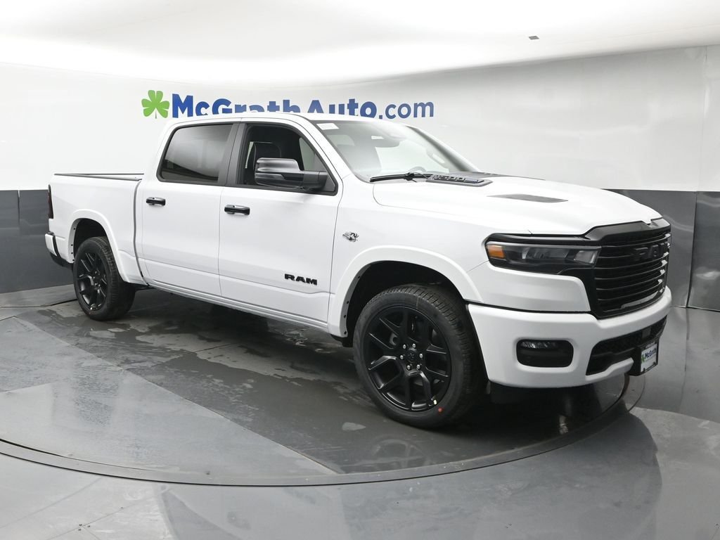 New 2026 Bright White Clear-Coat Exterior Paint RAM Laramie image 2