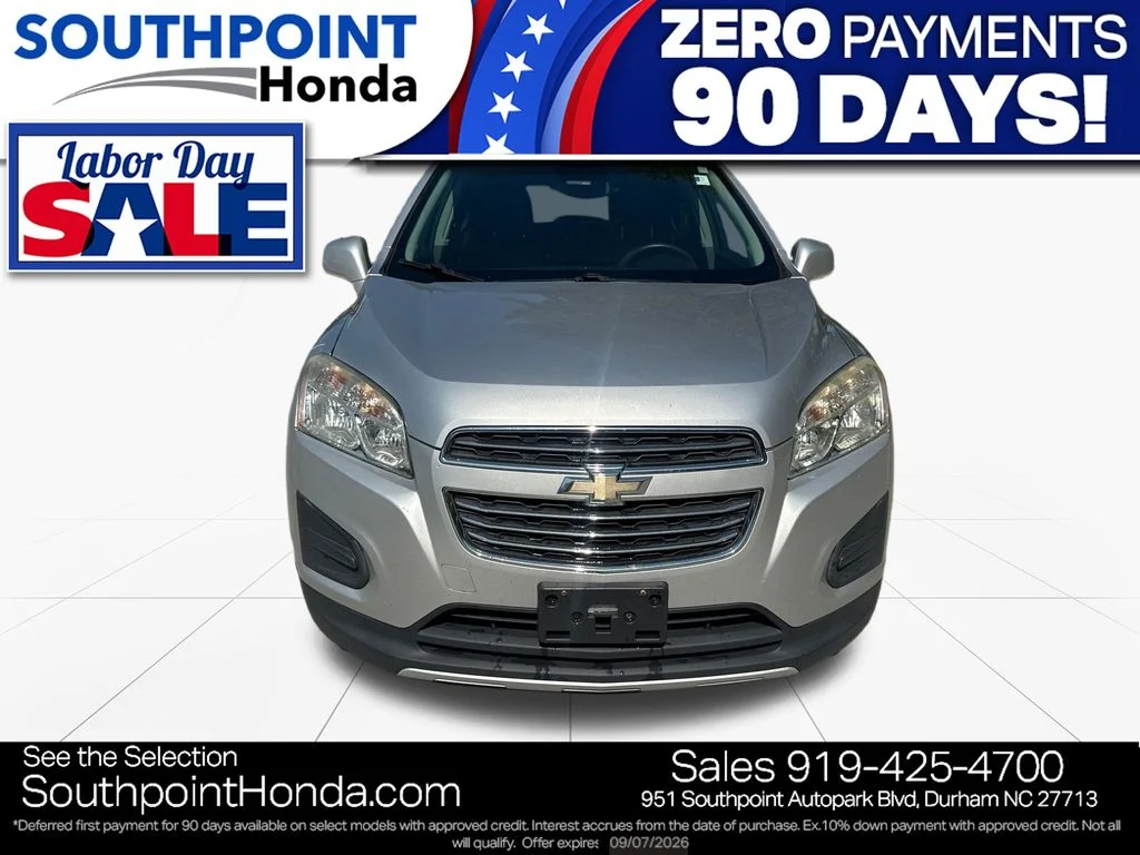 Used 2016 Chevrolet Trax LT with VIN 3GNCJLSB8GL250004 for sale in Durham, NC