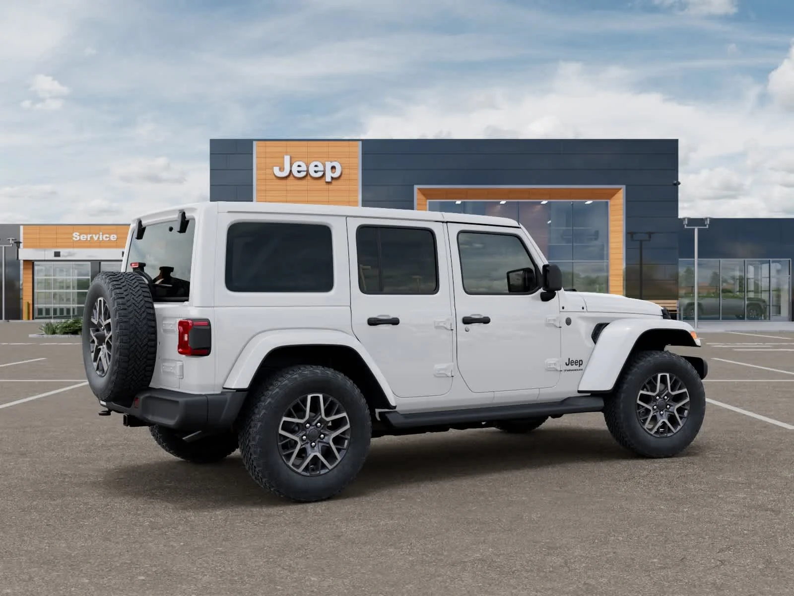 New 2026 Bright White Clearcoat Jeep Sahara image 4