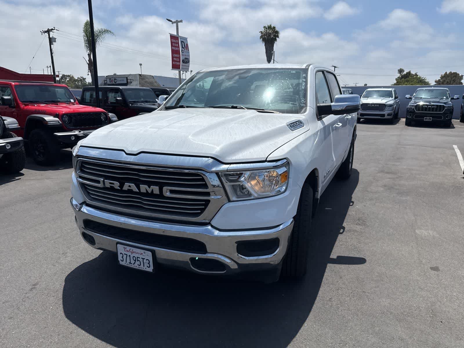 Used 2024 Bright White Clearcoat Ram Laramie image 2
