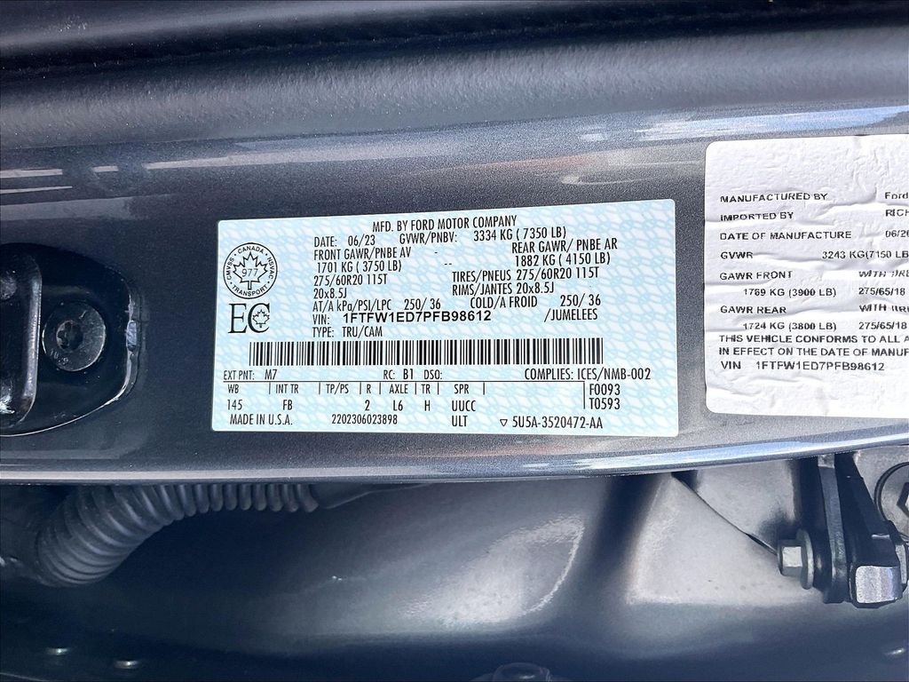 Used 2023 Carbonized Gray Metallic Ford XLT image 32