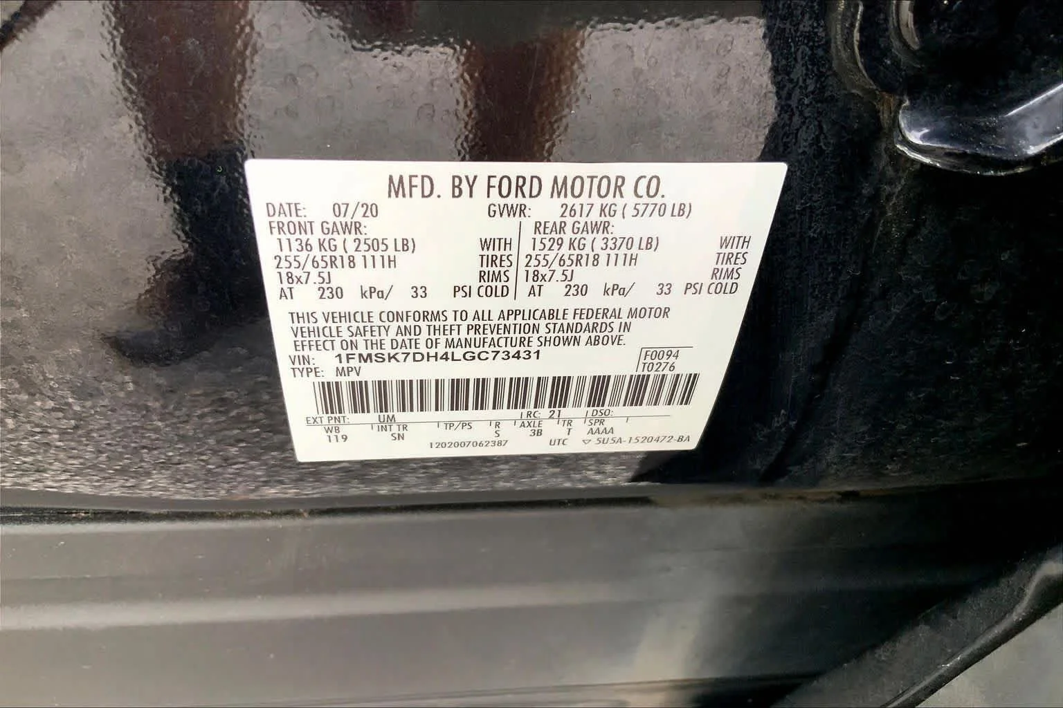 Certified Used 2020 Agate Black Metallic Ford XLT image 29
