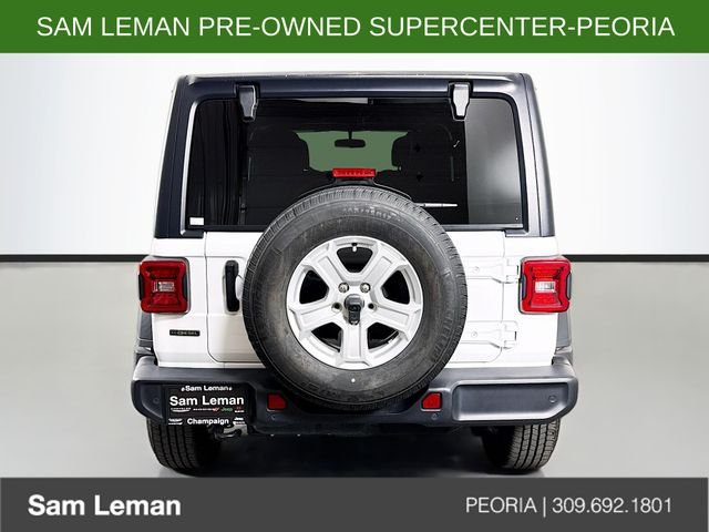 Used 2021 White Jeep Unlimited Sport S image 6