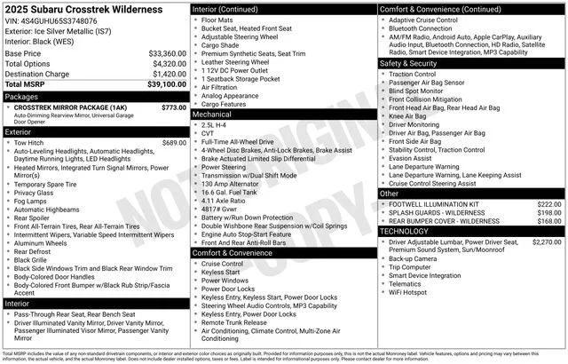Used 2025 Silver Subaru Wilderness image 38