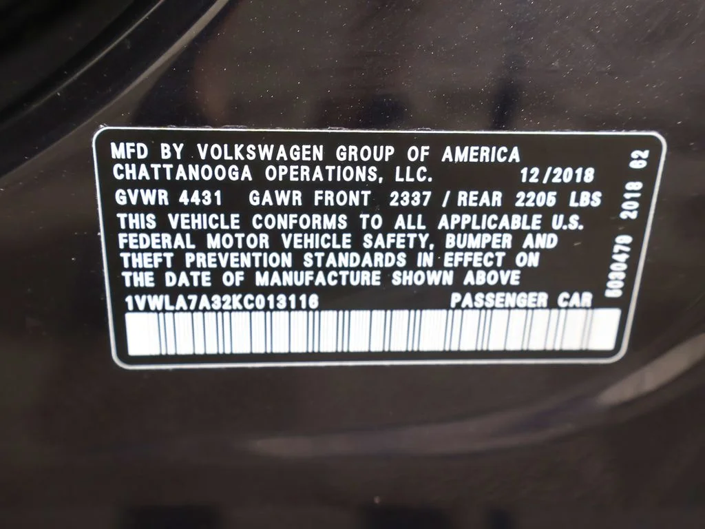 Used 2019 Deep Black Pearl Volkswagen 2.0T Wolfsburg image 50