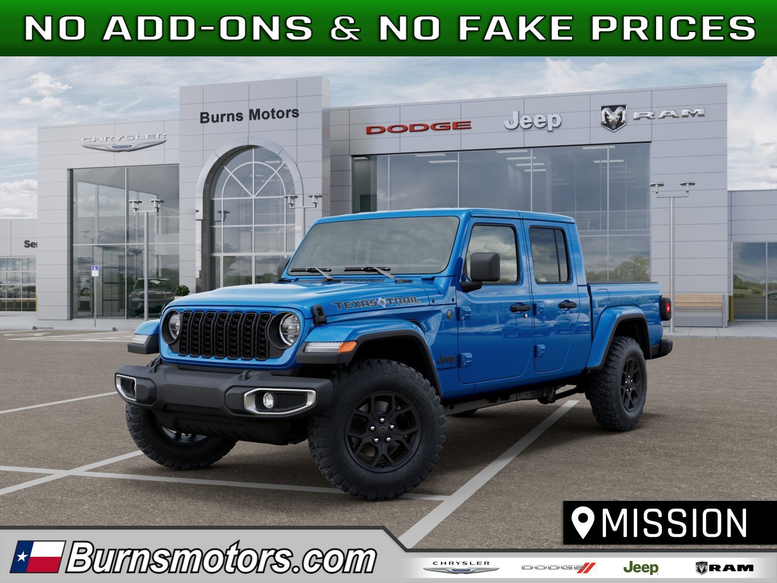 New 2026 Hydro Blue Pearl-Coat Exterior Paint Jeep Texas Trail image 1