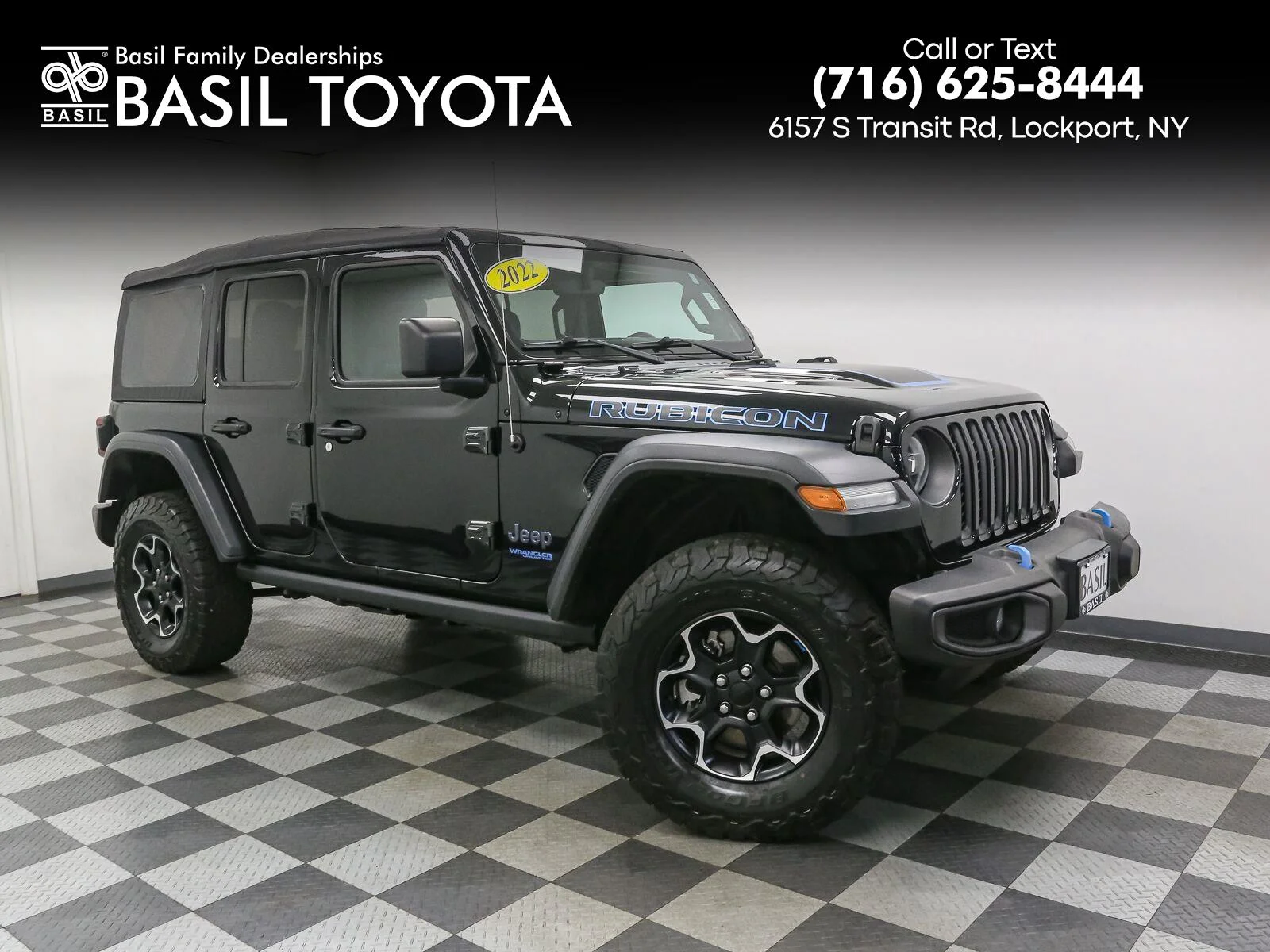 Used 2022 Black Clearcoat Jeep Unlimited Rubicon image 1