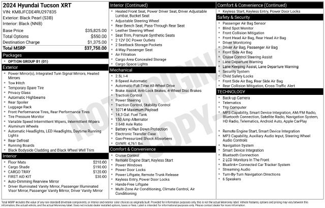 Used 2024 Black Hyundai XRT image 24