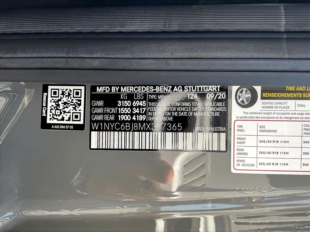 Certified Used 2021 G manufaktur Arabian Gray Mercedes-Benz G 550 image 20