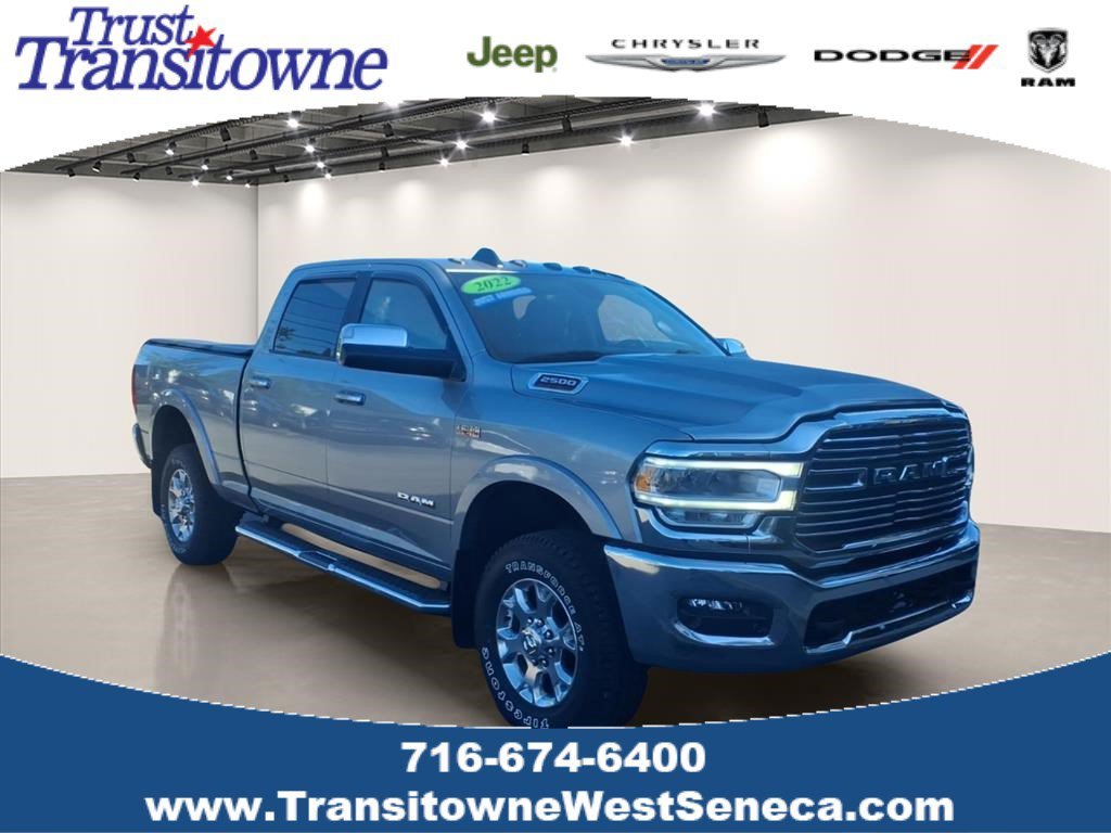 Used 2022 Billet Silver Metallic Clearcoat Ram Laramie image 1