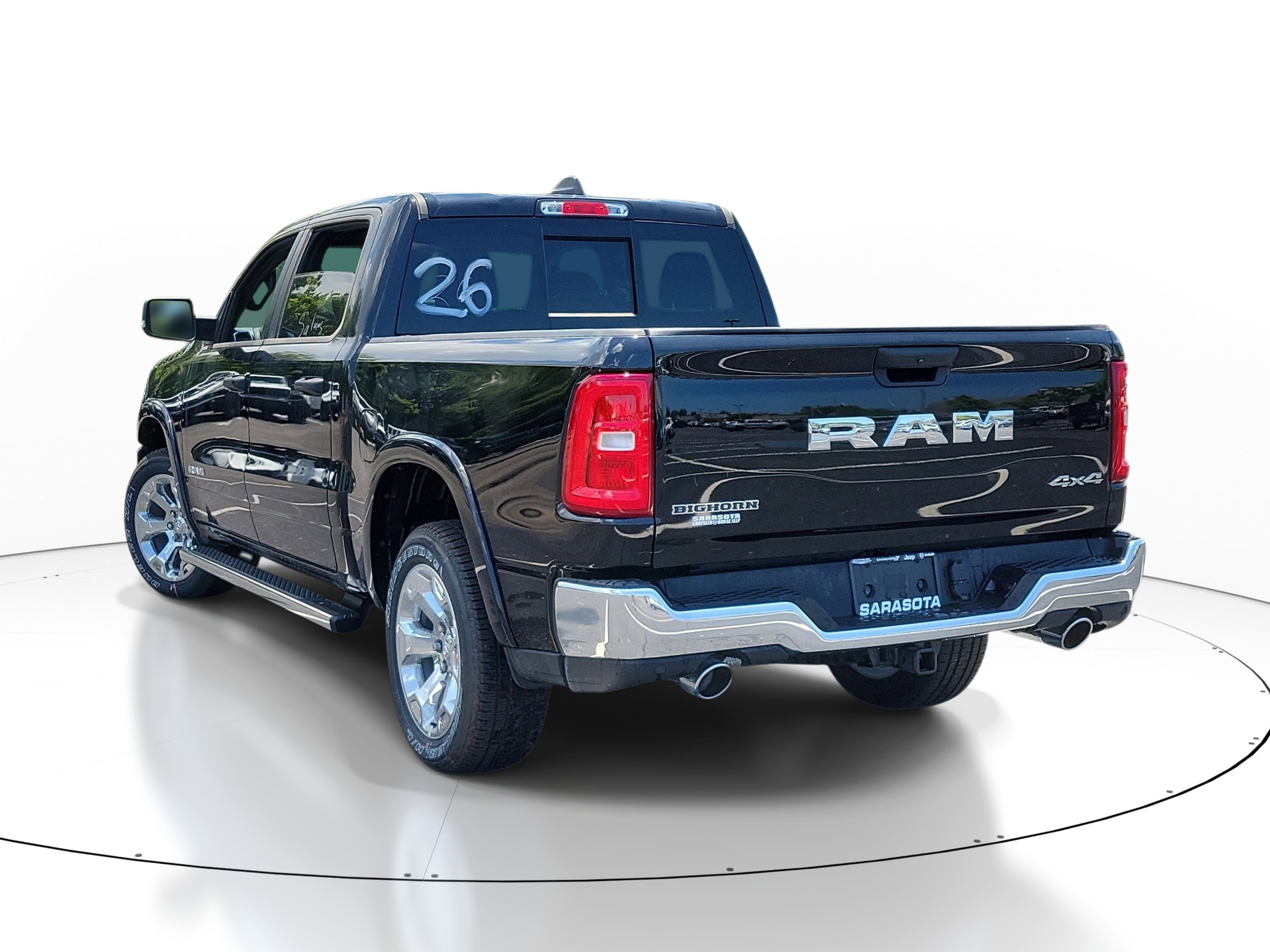 New 2026 Diamond Black Crystal Pearl-Coat Exterior Paint RAM Big Horn image 4