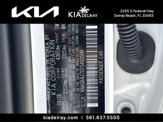 New 2026 Snow White Pearl Kia GT-Line FWD image 34