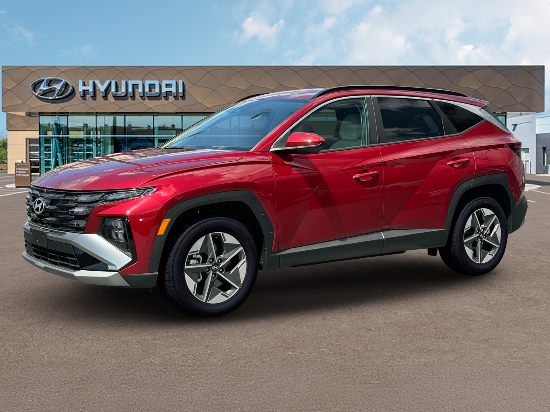 New 2025 Red Hyundai SEL AWD image 2