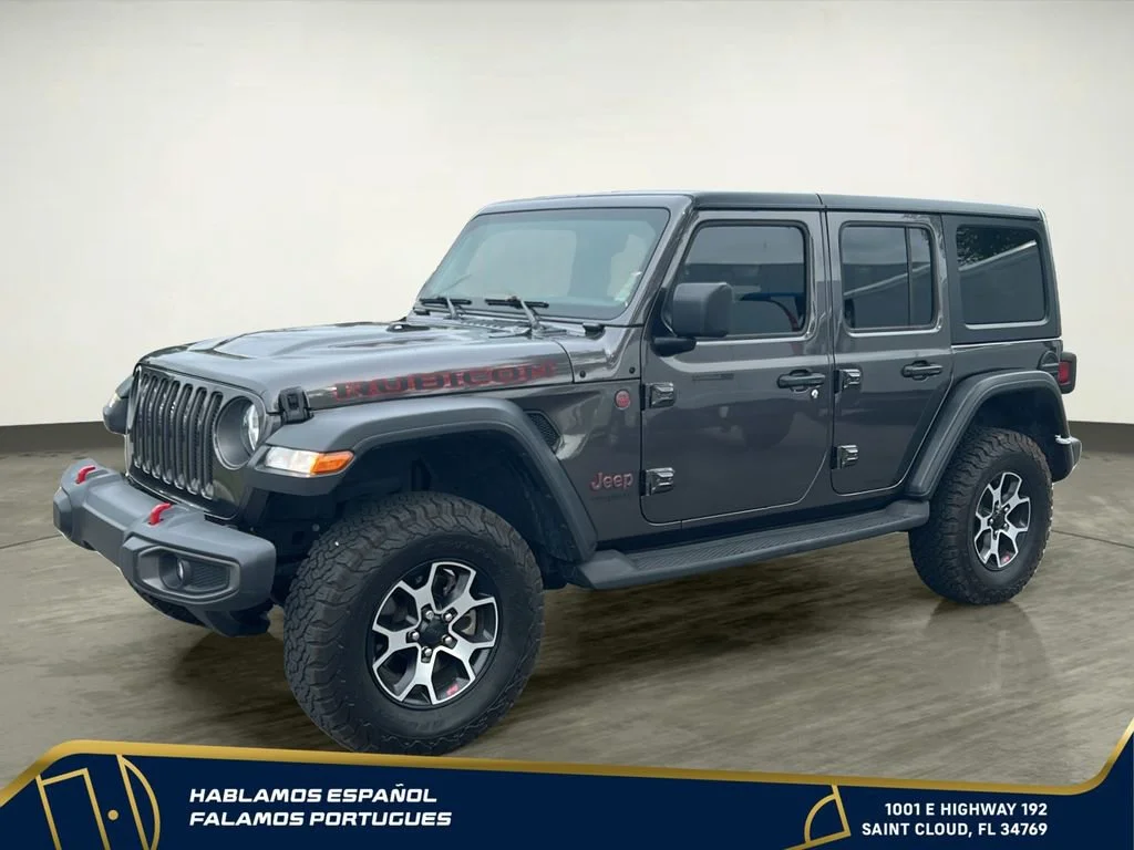 Used 2020 Gray Jeep Rubicon 4x4 image 2