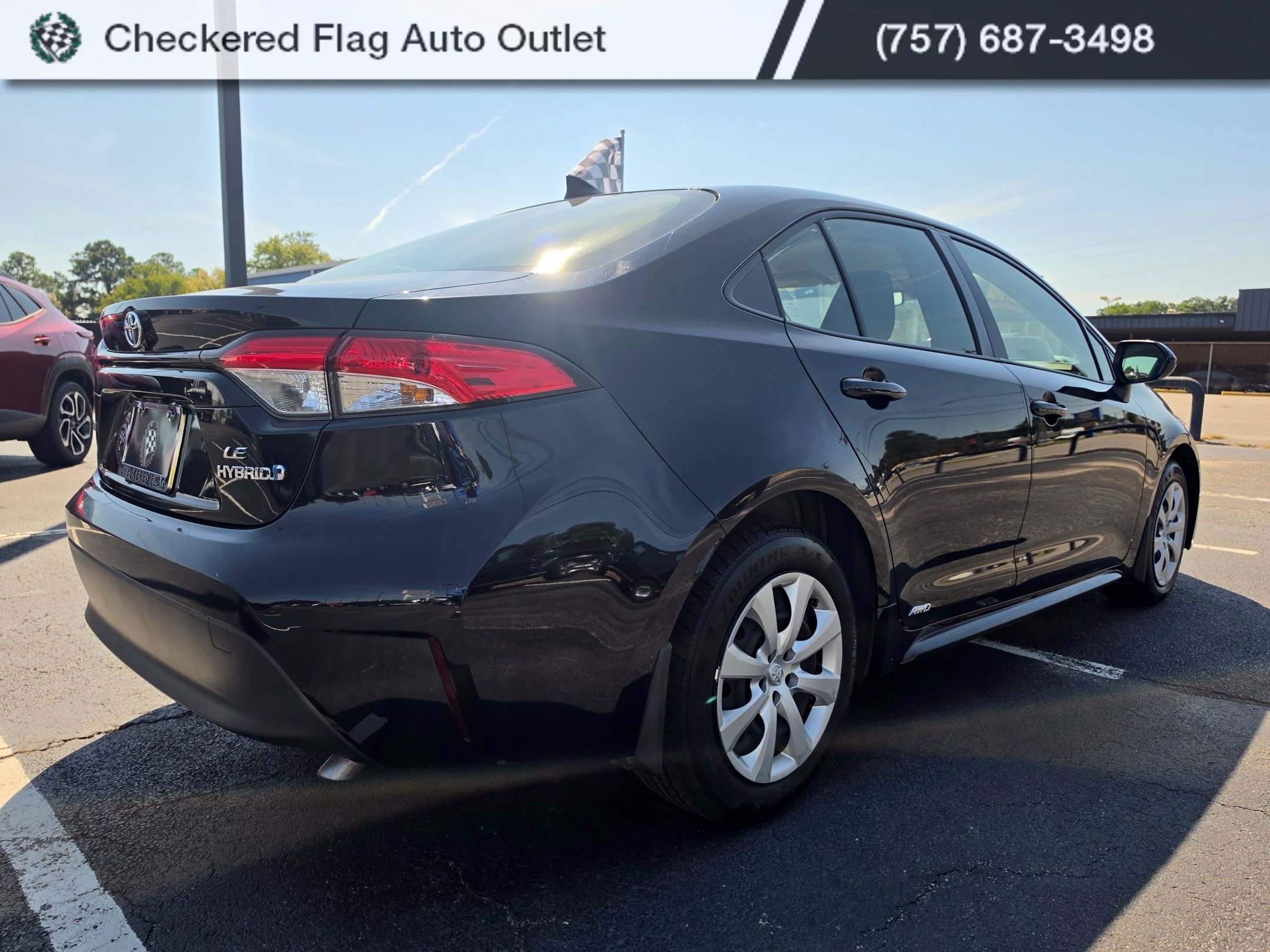 Used 2023 Midnight Black Metallic Toyota LE image 5