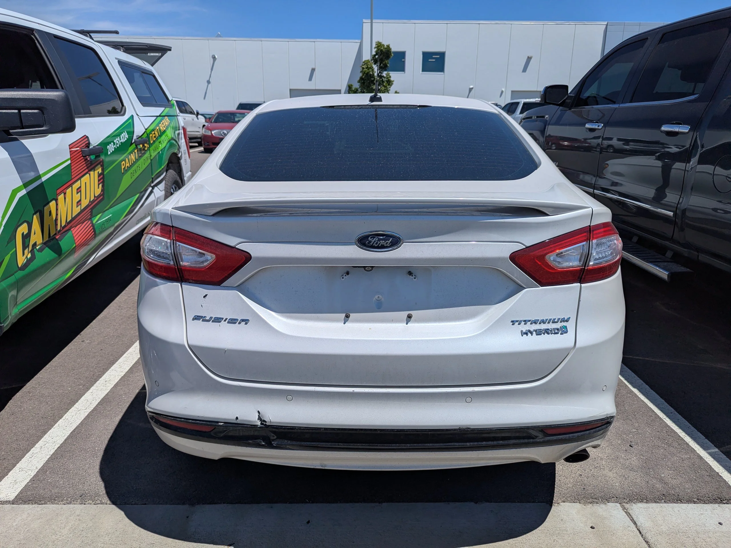 Used 2014 White Ford Titanium Hybrid image 5