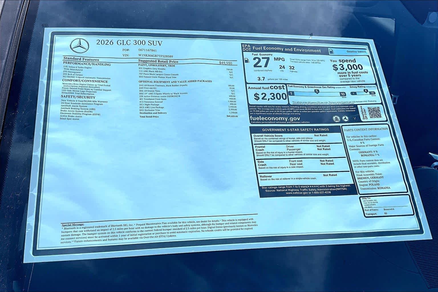New 2026 Graphite Grey Metallic Mercedes-Benz GLC 300 image 22