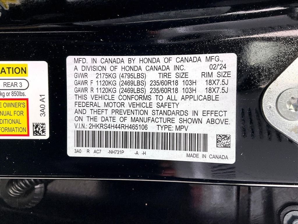 Used 2024 Black Honda EX image 34