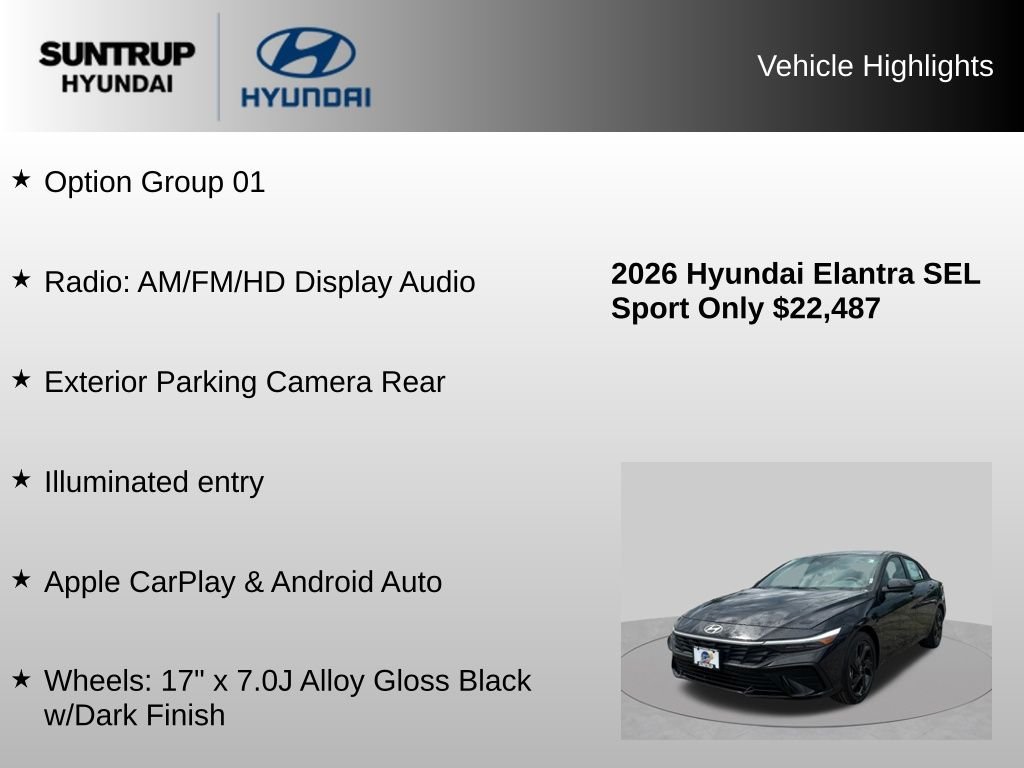Used 2026 Abyss Black Hyundai SEL Sport image 8