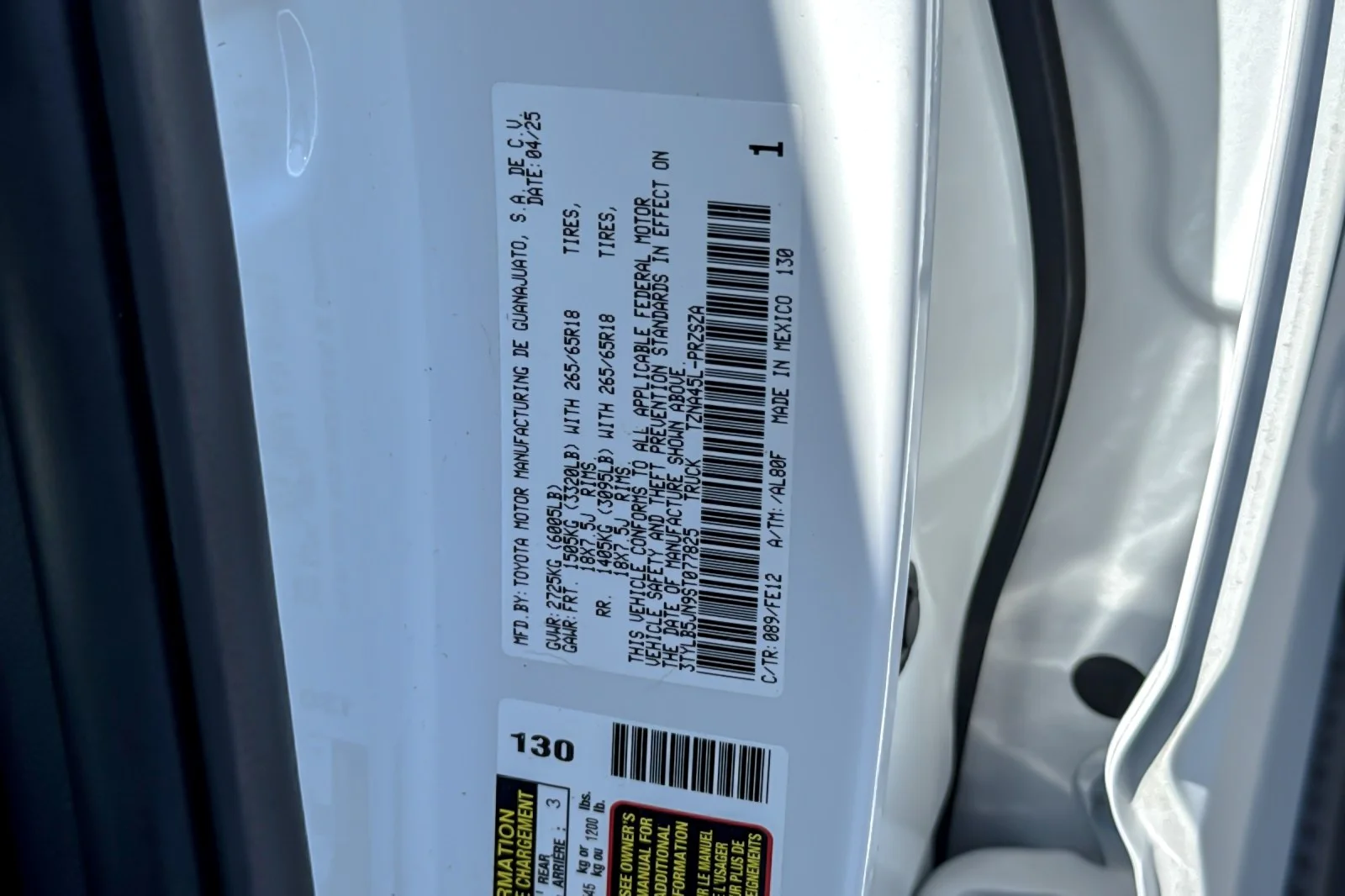 Certified Used 2025 Wind Chill Pearl Toyota TRD Sport image 26