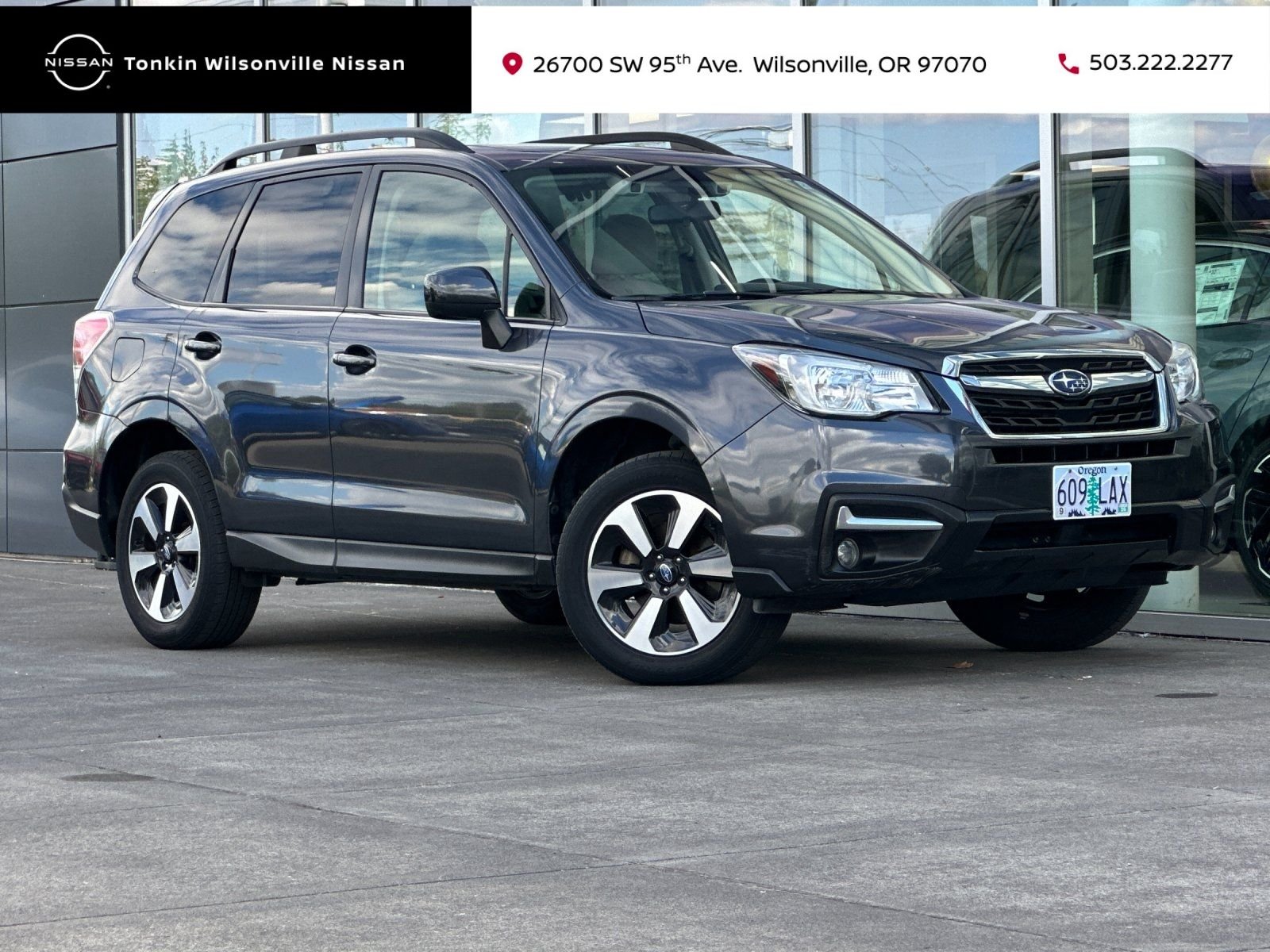 Used 2018 Dark Gray Metallic Subaru 2.5i Premium image 1
